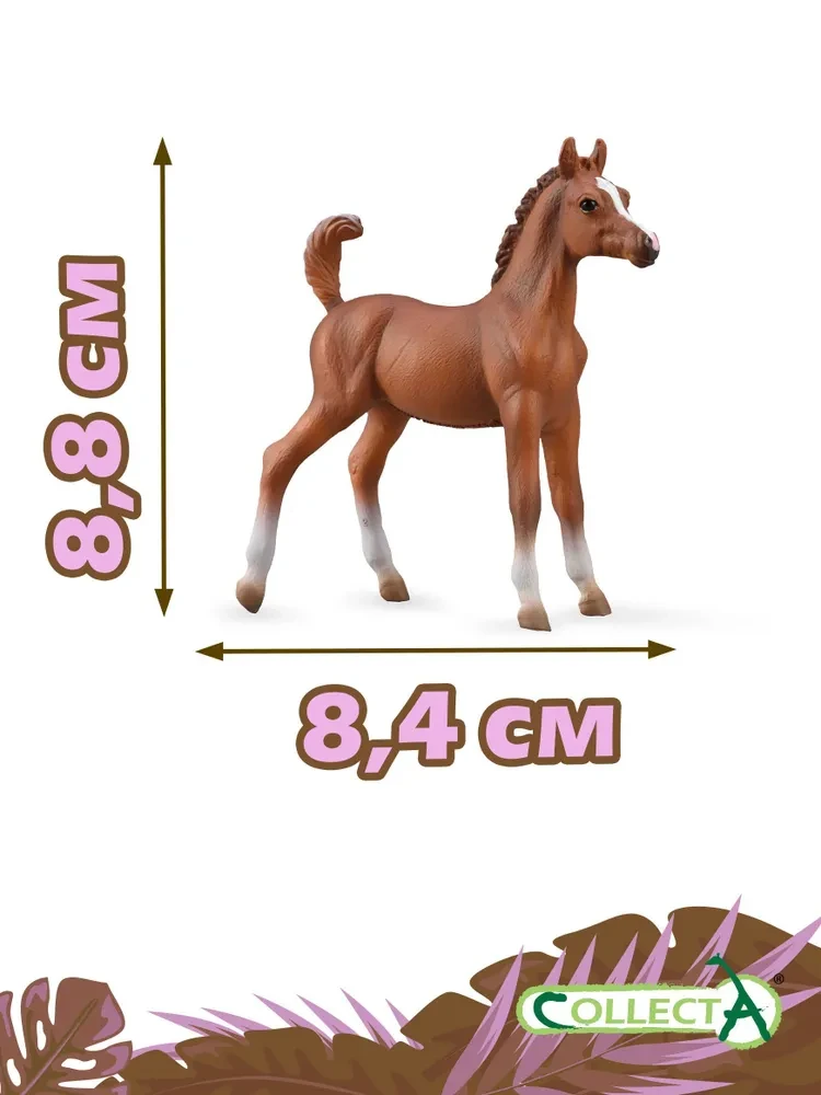 Collecta Фигурка Жеребенок лошади Арабской - каштановый, 10 см. 88992b - фото 2 - id-p111389844