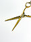 Парикмахерские ножницы для стрижки волос "Flamingo - Color Gold A6-55G", фото 3