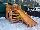 Деревянные зимние горки IgraGrad Деревянная зимняя горка "IgraGrad Snow Fox", скат 4 м, фото 8