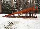 Деревянные зимние горки IgraGrad Зимняя горка "IgraGrad Snow Fox", скат 10 м, фото 9