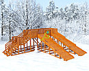 Деревянные зимние горки IgraGrad Зимняя горка "IgraGrad Snow Fox", скат 5,9 м (мод.2), фото 3