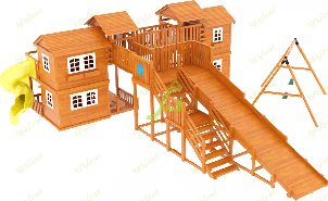 Детский игровой комплекс "Домик" IgraGrad Детская деревянная площадка "IgraGrad Домик 7 мод.3"