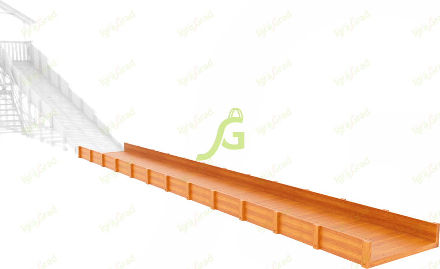 Деревянные зимние горки IgraGrad Выкат 12 м для "IgraGrad Snow Fox", фото 1