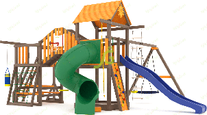 Детские игровые площадки Classic IgraGrad Детская площадка IgraGrad Панда Фани Мостик с трубой