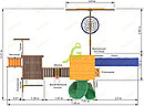 Детские игровые площадки Classic IgraGrad Детская площадка IgraGrad Панда Фани Мостик с трубой, фото 9