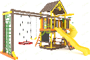 Детские игровые площадки "Шато" IgraGrad Детская площадка IgraGrad Шато с трубой (Дерево) мод.2, фото 6
