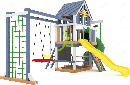 Детские игровые площадки "Шато" IgraGrad Детская площадка IgraGrad Шато с трубой (Домик) мод.1, фото 9