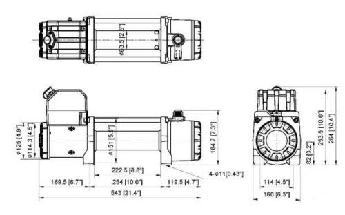 Лебедка электрическая Comeup GIO 120 12V STD (Синтетический трос) - фото 2 - id-p111593631