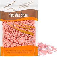 Горячий пленочный воск в гранулах Hard wax beans 300 гр. для депиляции розовый