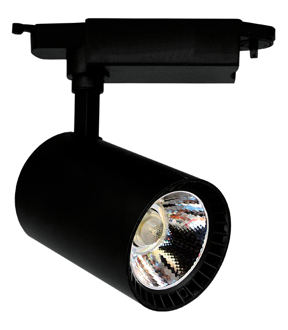 Светодиодный светильник направленного освещения (чёрный) 30W 2400Lm d87x135 4000K IP20 MEGALIGHT (20) - фото 1 - id-p111596946