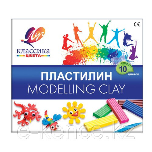 Пластилин "Классика", 10 цветов, картонная коробка - фото 1 - id-p106699423