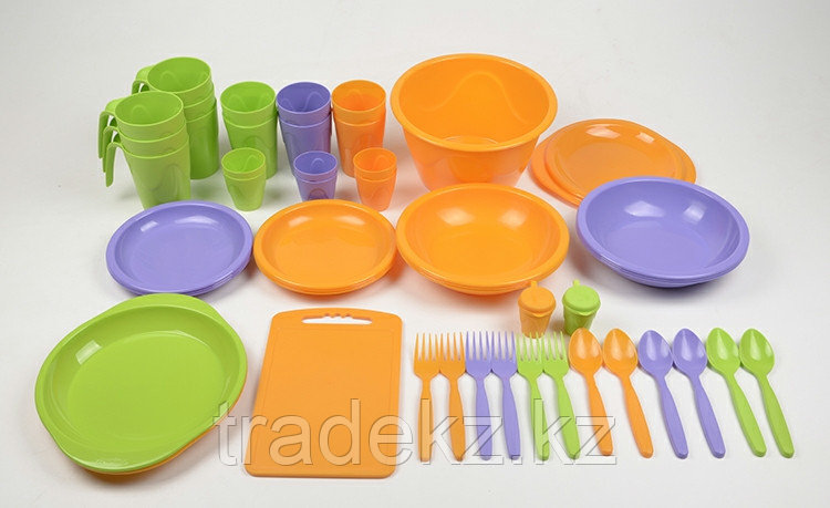 Набор посуды для пикника СЛЕДОПЫТ Holiday, 6 персон, контейнер - фото 1 - id-p111596959