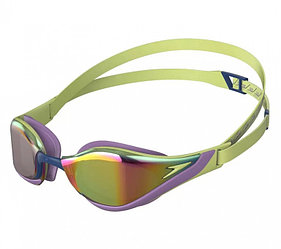 Очки для плавания Speedo Fastskin Pure Focus Mirror Goggles green/purple