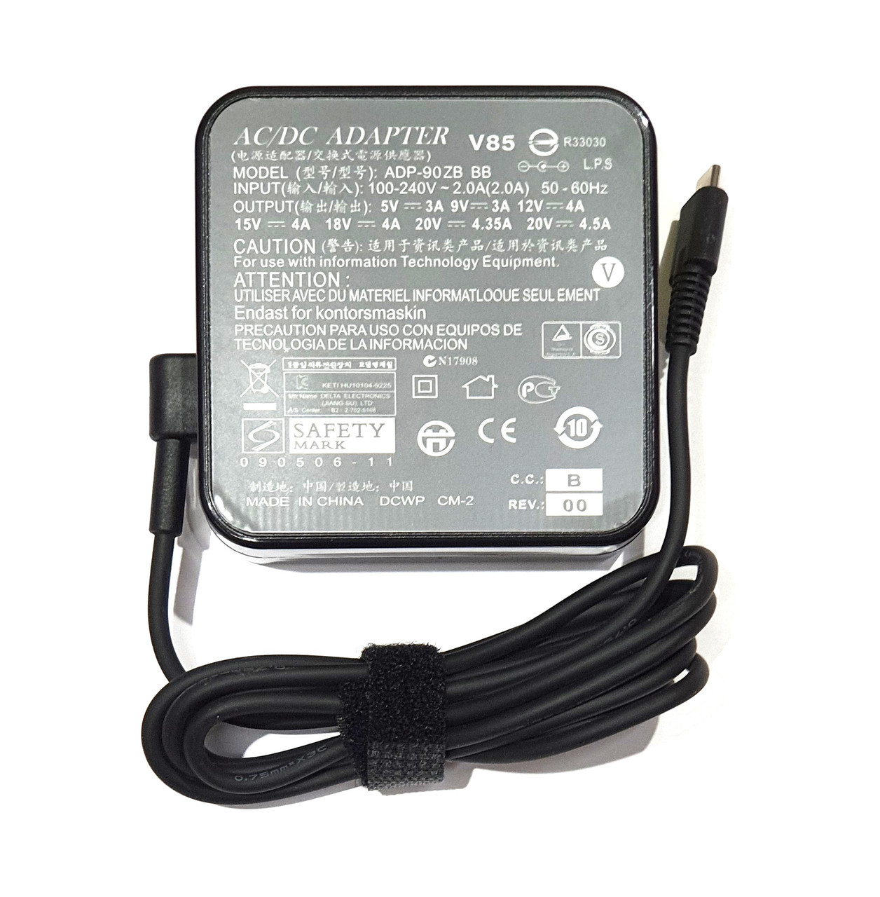 Блок питания для ноутбука USB TYPE C 90W