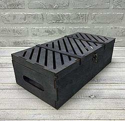 Декоративный ящик-шкатулка из фанеры 35*10*8 см