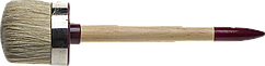 Кисть круглая ЗУБР "УНИВЕРСАЛ - МАСТЕР", светлая щетина, деревянная ручка, №22х70мм