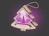 Новогодняя подвеска с подсветкой «Ёлочка» с индивидуальным дизайном, фото 5