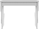 Столик косметический ЭНКЕЛЬ 100 (ENKEL 100) 100*78*40 см, белый, фото 4