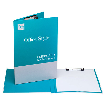 Папка-планшет картонная "Hatber", А4, металлический зажим, крышка ...