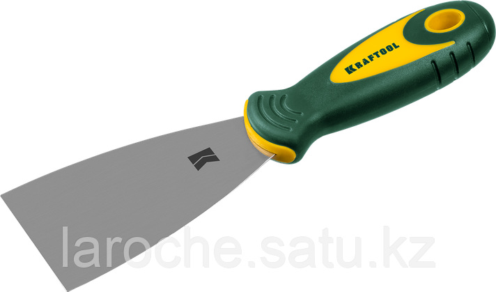 Шпательная лопатка KRAFTOOL с 2-компонент ручк, профилиров нержав полотно, 65мм, фото 2