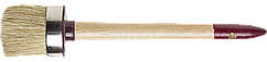 Кисть круглая ЗУБР "УНИВЕРСАЛ - МАСТЕР", светлая щетина, деревянная ручка, №18х60мм