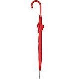 Зонт-трость с пластиковой ручкой, механический; красный; D=103 см; 100% полиэстер, фото 3