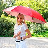 Зонт-трость SILVER, пластиковая ручка, полуавтомат, фото 6