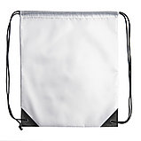Рюкзак мешок с укреплёнными уголками BY DAY, белый, 35*41 см, полиэстер 210D, фото 2