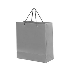Пакет подарочный GLAM MINI 24х9х28 см,  серый