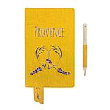Бизнес-блокнот А5  "Provence", желтый , мягкая обложка, в клетку, фото 7