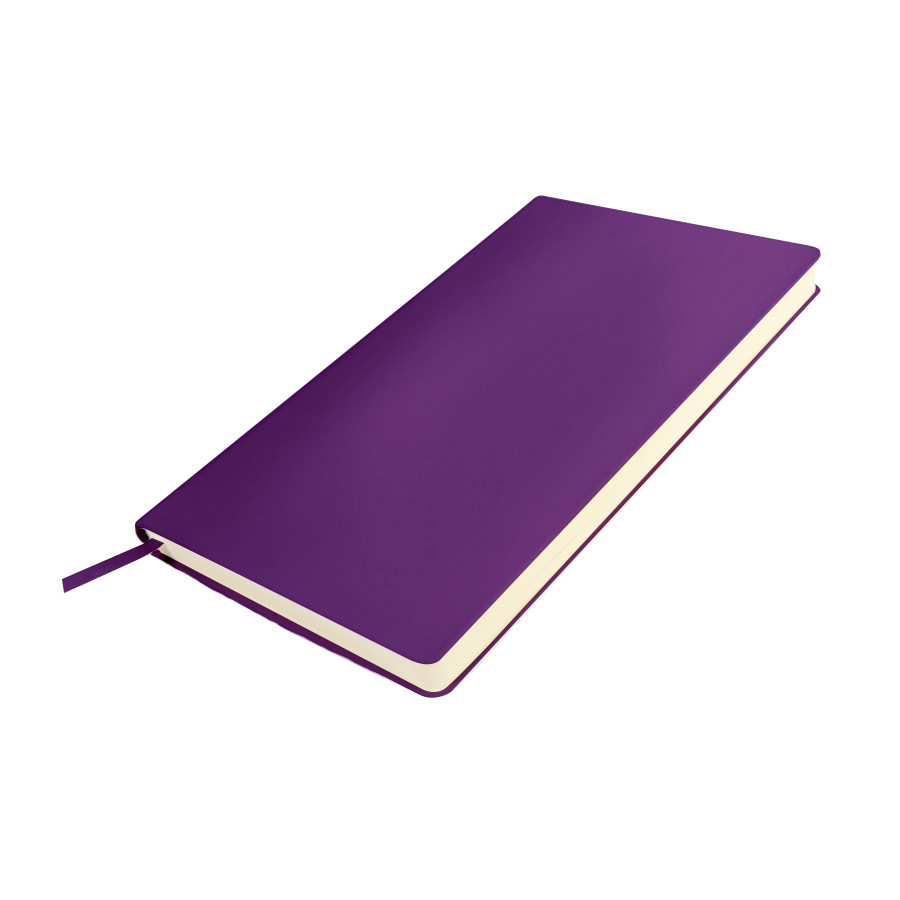 Бизнес-блокнот SMARTI, A5, фиолетовый, мягкая обложка, в клетку - фото 1 - id-p111609322
