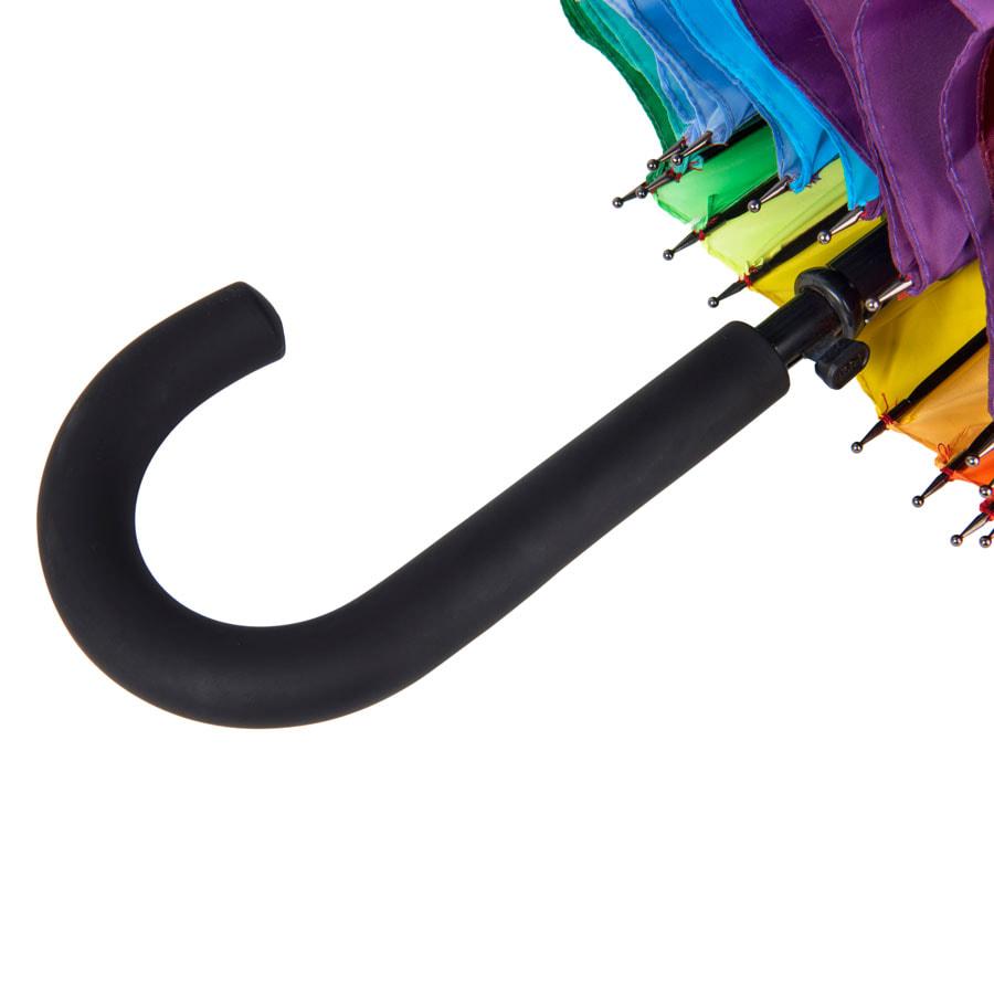 Зонт-трость "Радуга", пластиковая ручка, полуавтомат - фото 5 - id-p111612471