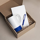 Набор подарочный ARTKITS: ежедневник, кружка с цветным дном,стружка,  коробка, синий, фото 2