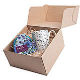Набор подарочный BREEZE: кружка, чай, стружка, коробка, голубой, фото 2