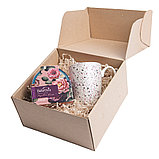 Набор подарочный BREEZE: кружка, чай, стружка, коробка, розовый, фото 2
