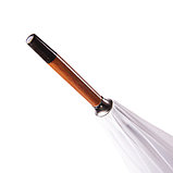 Зонт-трость с деревянной ручкой, полуавтомат; белый; D=103 см, L=90см; нейлон, фото 3