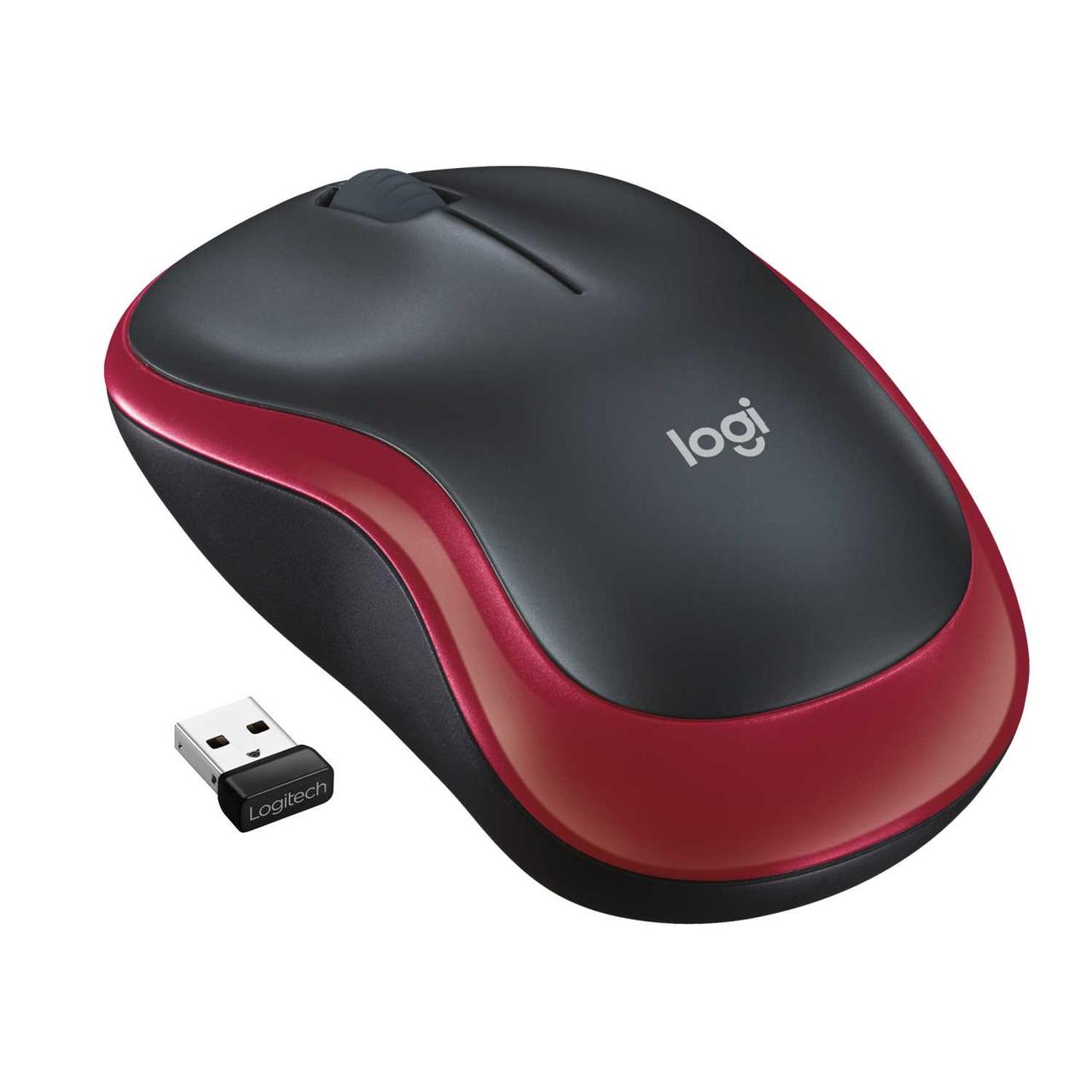 Мышь Logitech беспроводная M185 Red