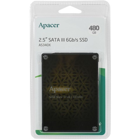 SSD накопитель 480Gb Apacer Panther AS340X AP480GAS340XC-1, 2.5", SATA III - фото 2 - id-p108272812