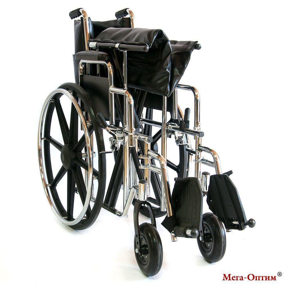Кресло-коляска Мега-Оптим 711 AE (кожзам) повышенной грузоподъемности - фото 5 - id-p111614207