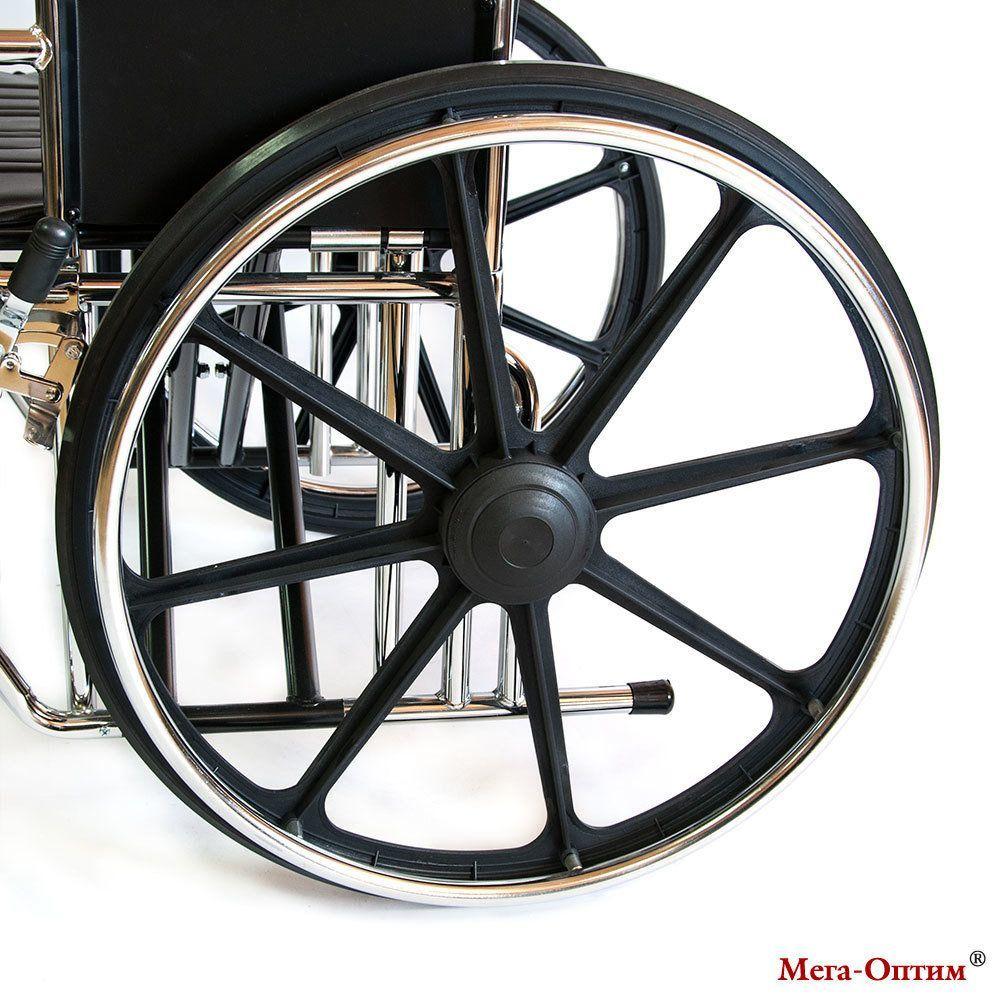 Кресло-коляска Мега-Оптим 711 AE (кожзам) повышенной грузоподъемности - фото 6 - id-p111614207