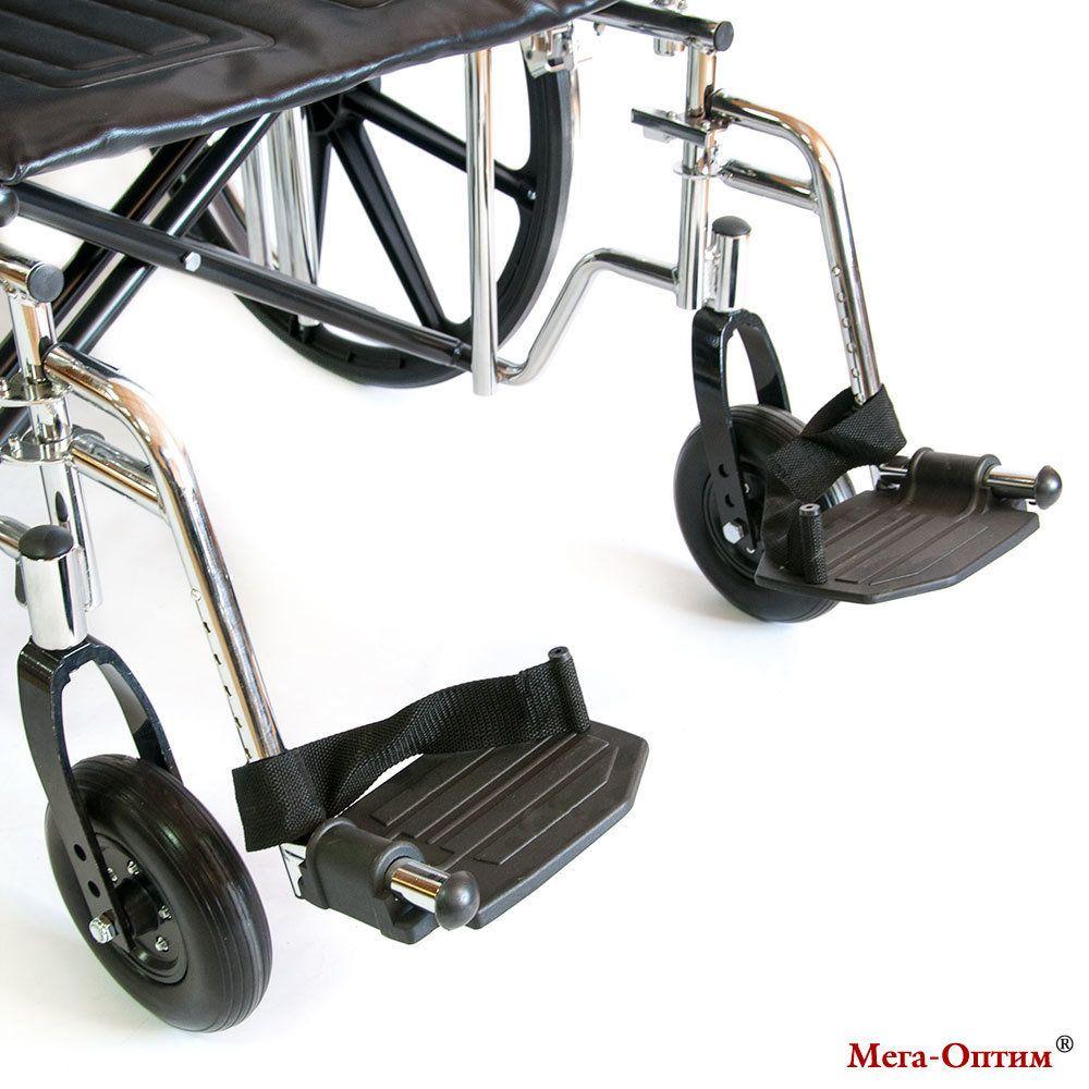 Кресло-коляска Мега-Оптим 711 AE (кожзам) повышенной грузоподъемности - фото 7 - id-p111614207