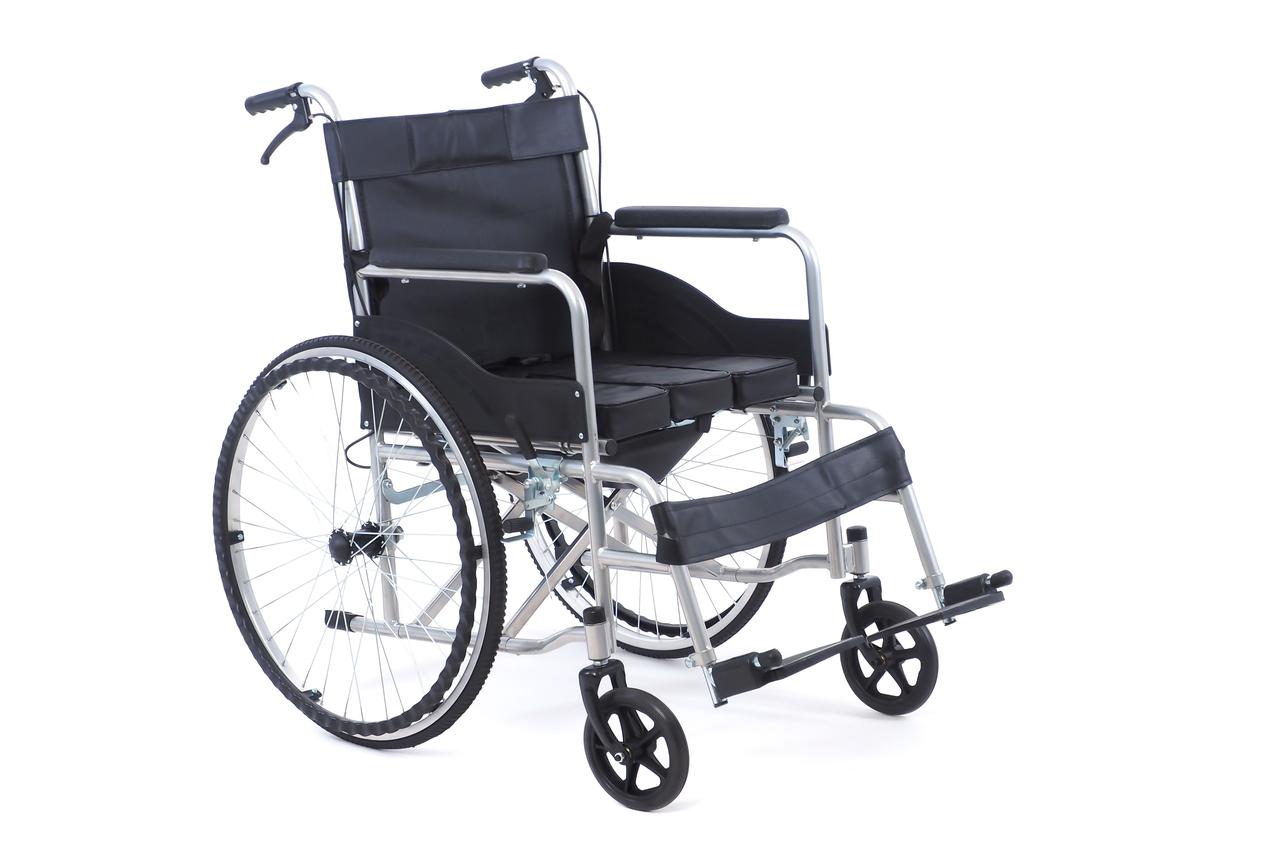 Кресло-коляска MET MK-340 с санитарным оснащением (арт. 17316) - фото 1 - id-p111614523