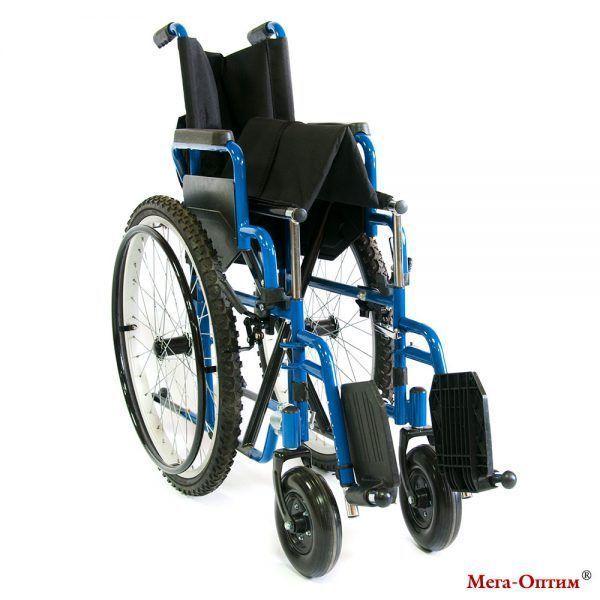 Кресло-коляска Мега-Оптим 512 AE с ручным приводом - фото 6 - id-p111614565
