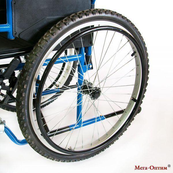 Кресло-коляска Мега-Оптим 512 AE с ручным приводом - фото 7 - id-p111614565