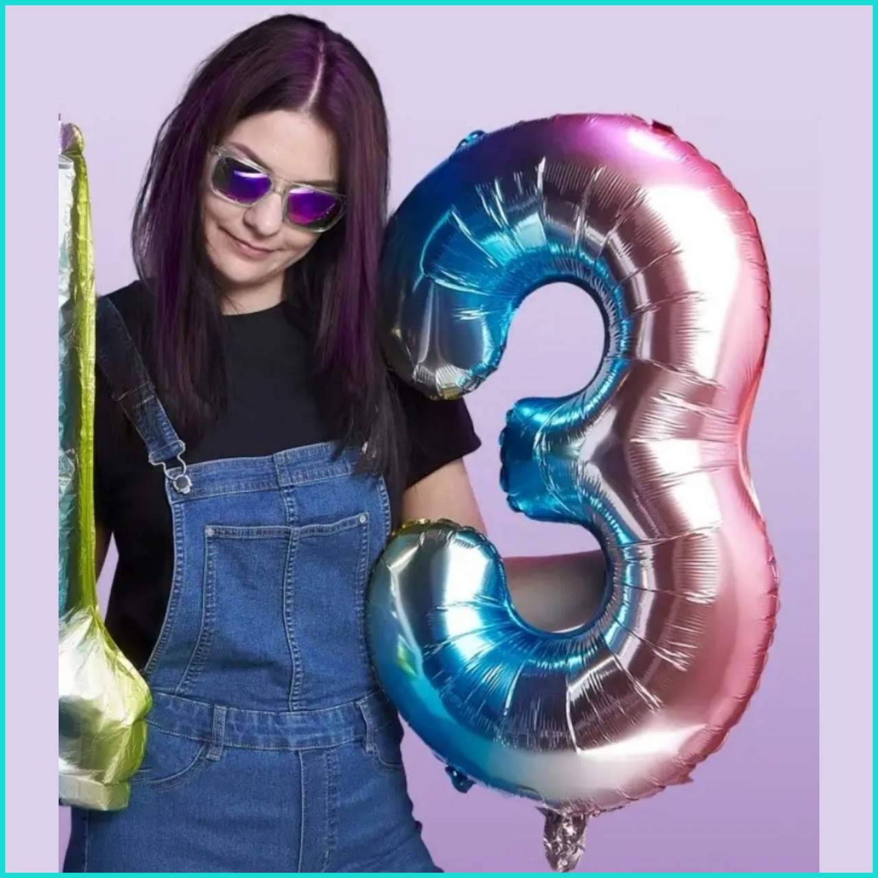 Шар-цифра "3” (83 см.)