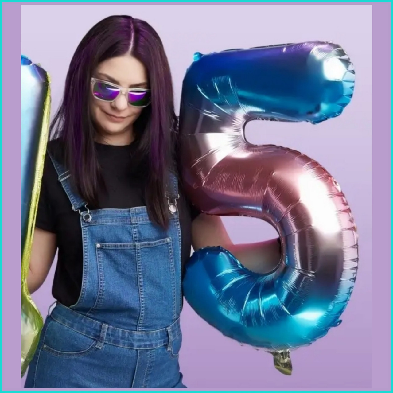 Шар-цифра "5” (83 см.), фото 1