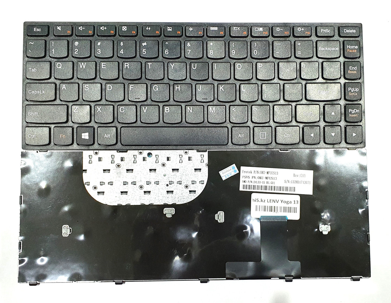 Клавиатура для ноутбука Lenovo Ideapad Yoga 13, RU, фото 1