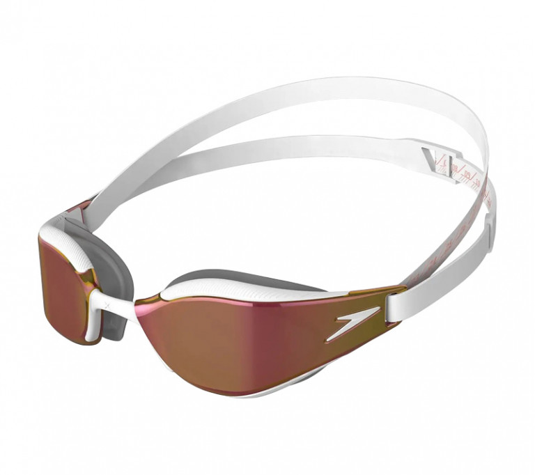 Очки для плавания Speedo Fastskin Hyper Elite Mirror white/gold