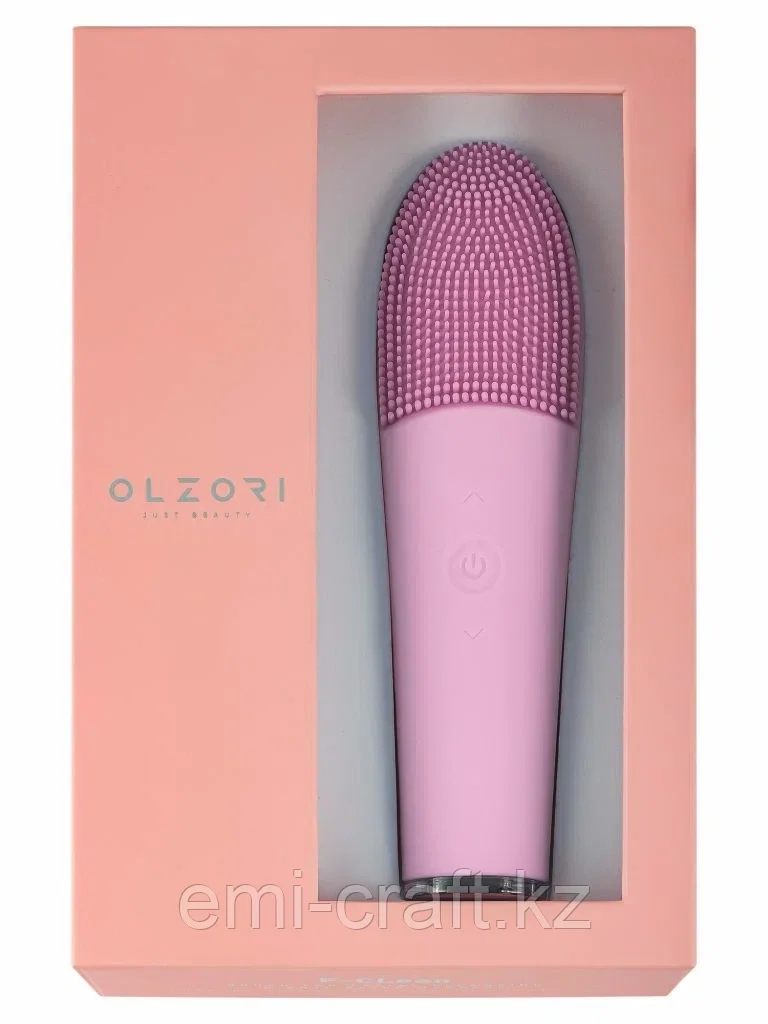 Olzori F-CLean Щеточка для очистки и массажа лица, цвет Pink