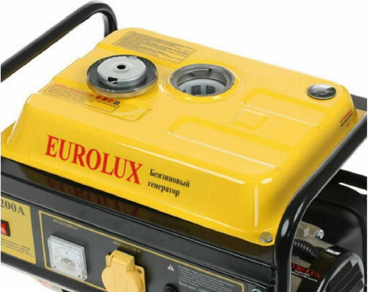 Электрогенератор EuroLux G1200A 64/1/35 (1.0 кВт, 220 В, ручной старт, бак 6 л) - фото 6 - id-p100309363